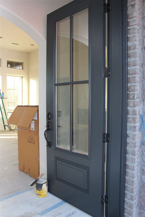 Love the door color. . Wrought iron benjamin moore shutters